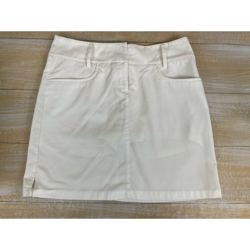Adidas ClimaCool White Skort Size 4 Built In Shorts Athletic Golf Tennis